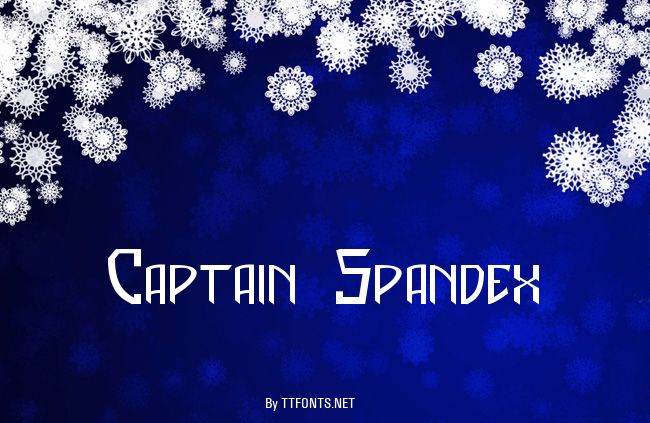 Captain Spandex example
